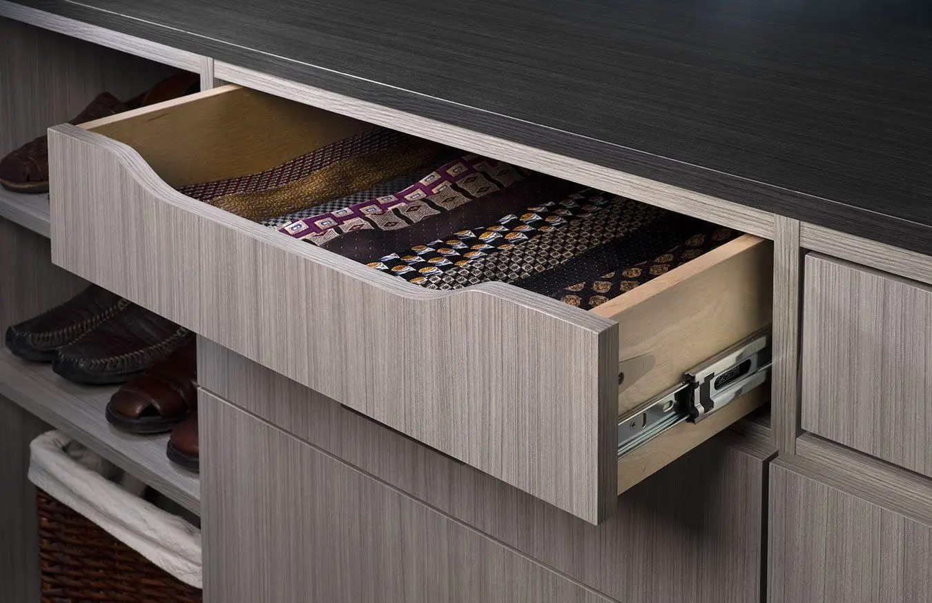Tie drawer in Concrete