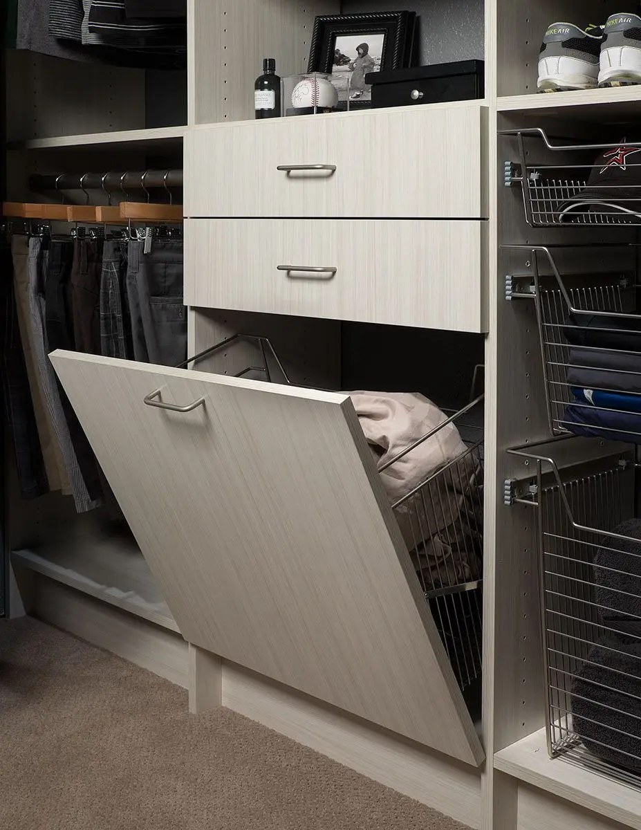 Sleek minimalist custom closet design crafted by local custom closet designer near me in Deerfield Beach