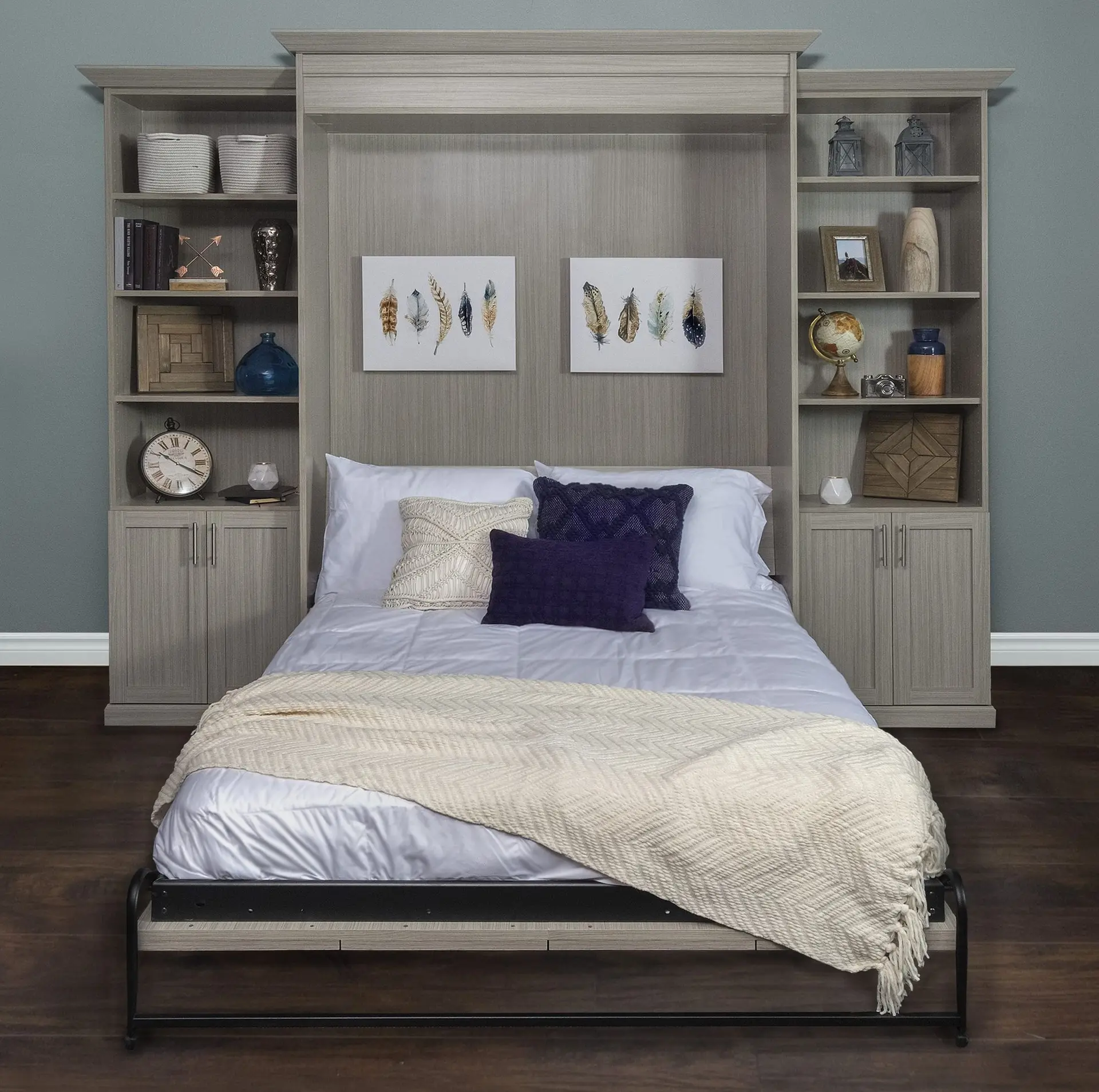 Space saving custom Murphy beds near me designed for home office layouts