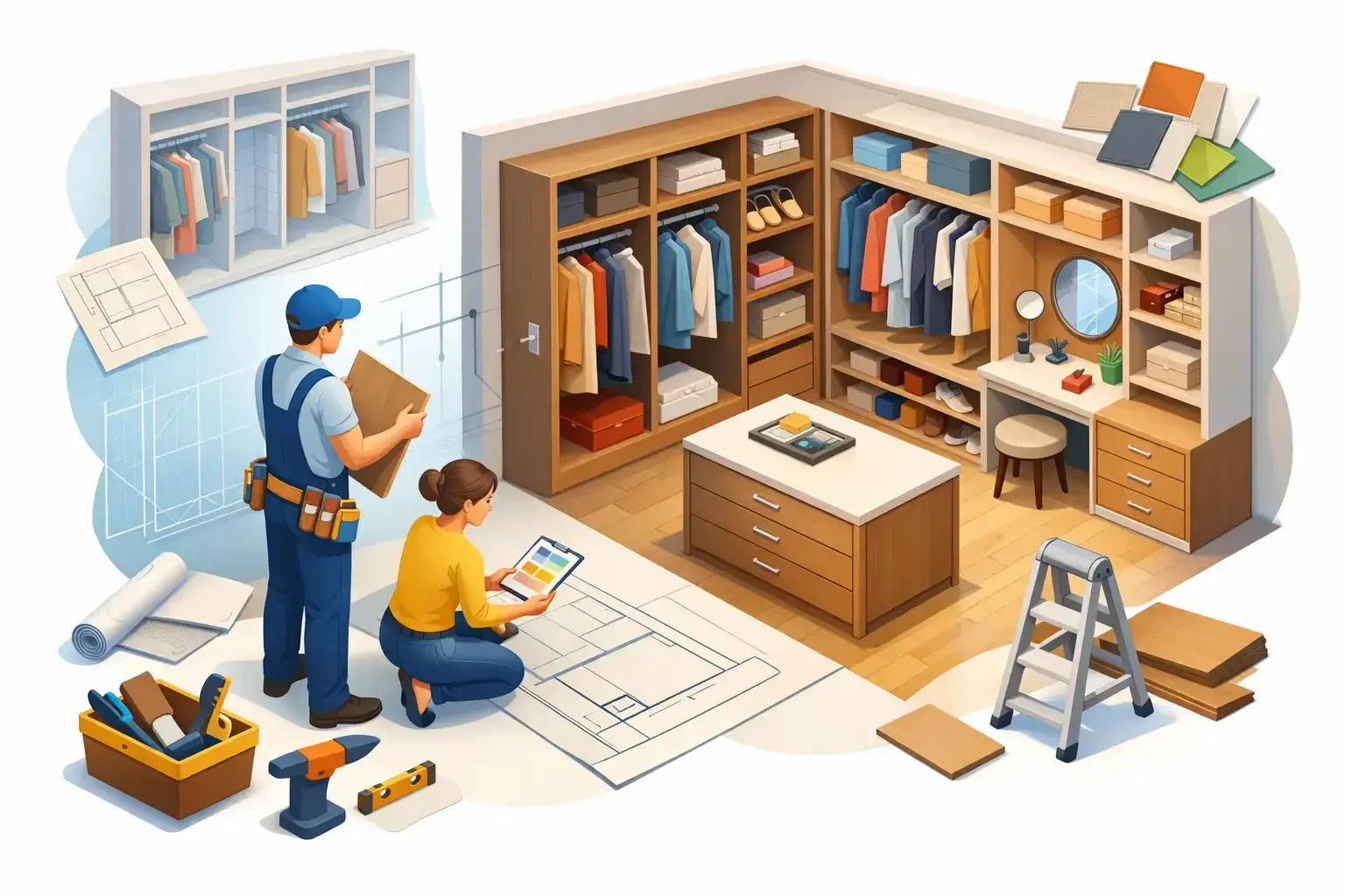 Custom Closet Design and Installation