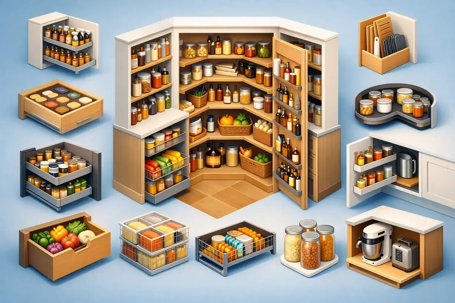 10 Custom Pantry Storage Ideas That Work