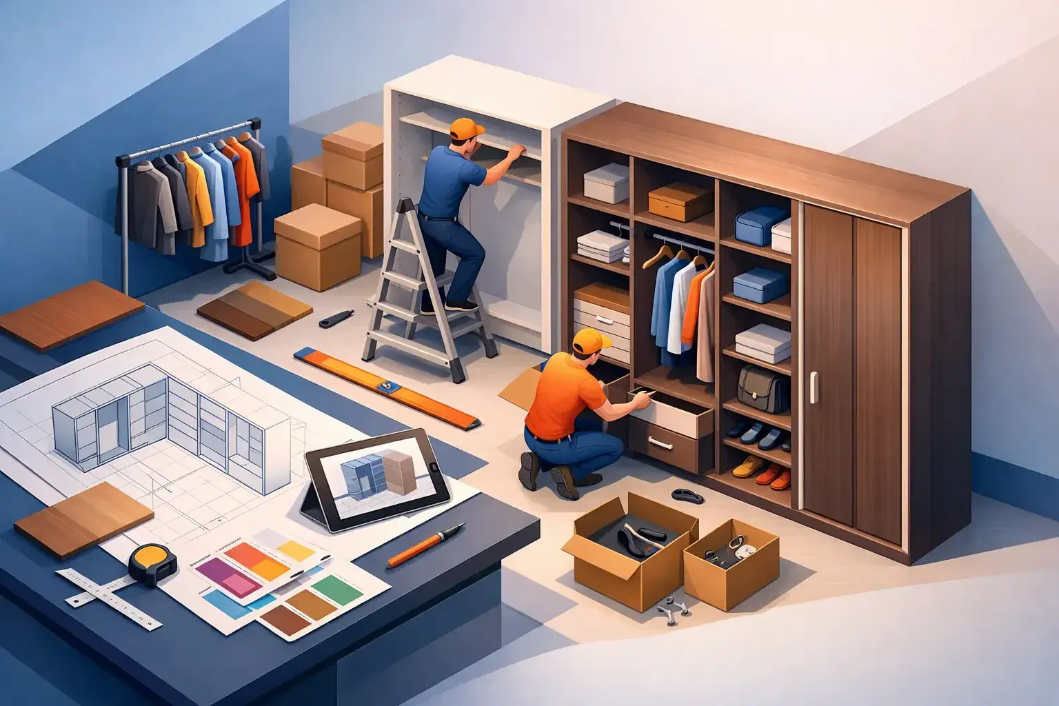 Custom Wardrobe Design and Installation