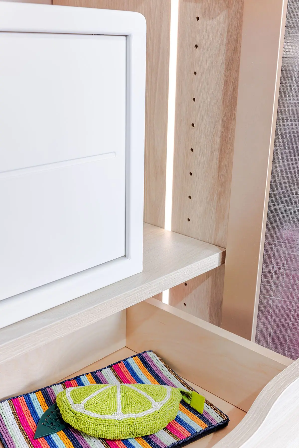 Sophisticated custom home storage design layout in a Coral Springs residence