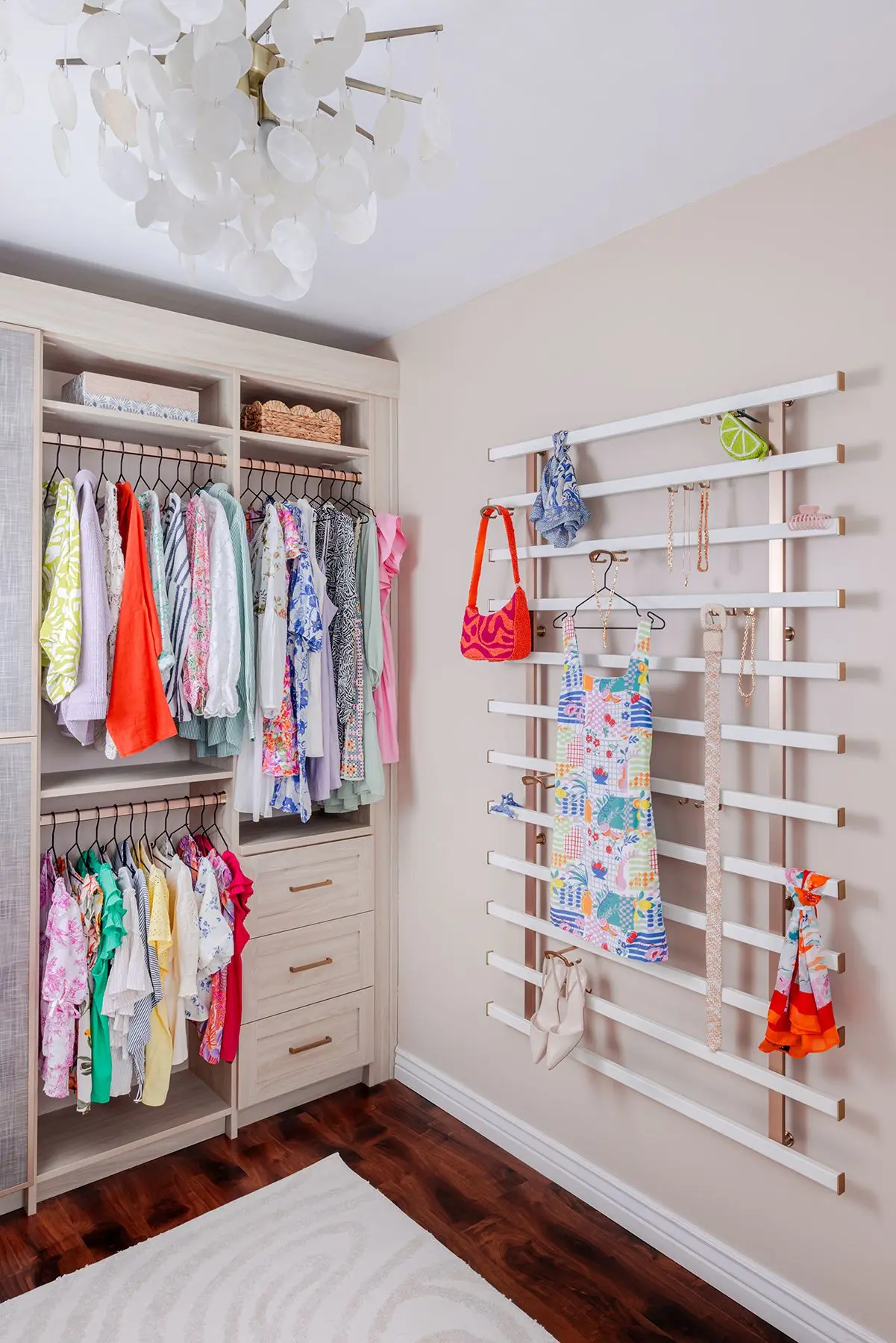 High-end walk-in wardrobe design executed by a top closet contractor near me