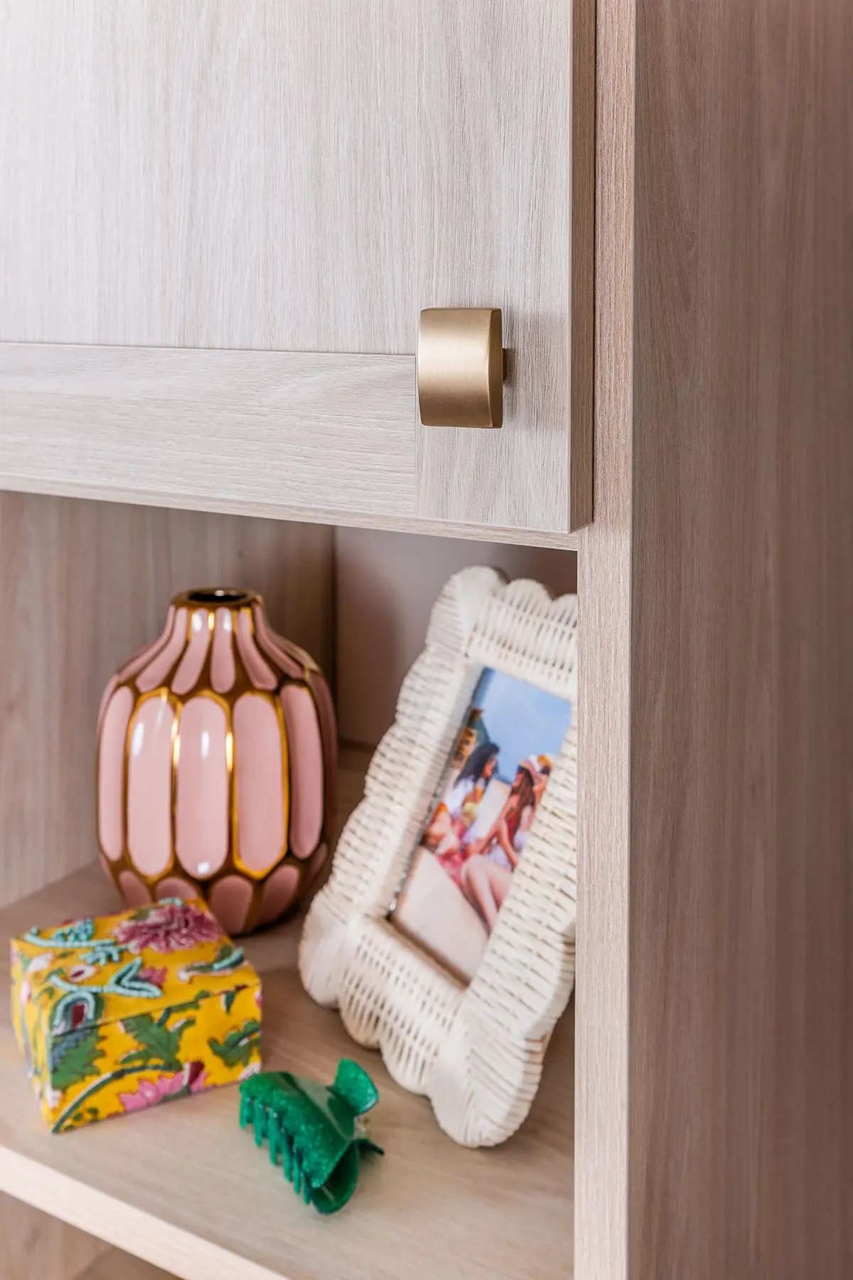 Sleek reach-in wardrobe closet installation with custom adjustable shelving