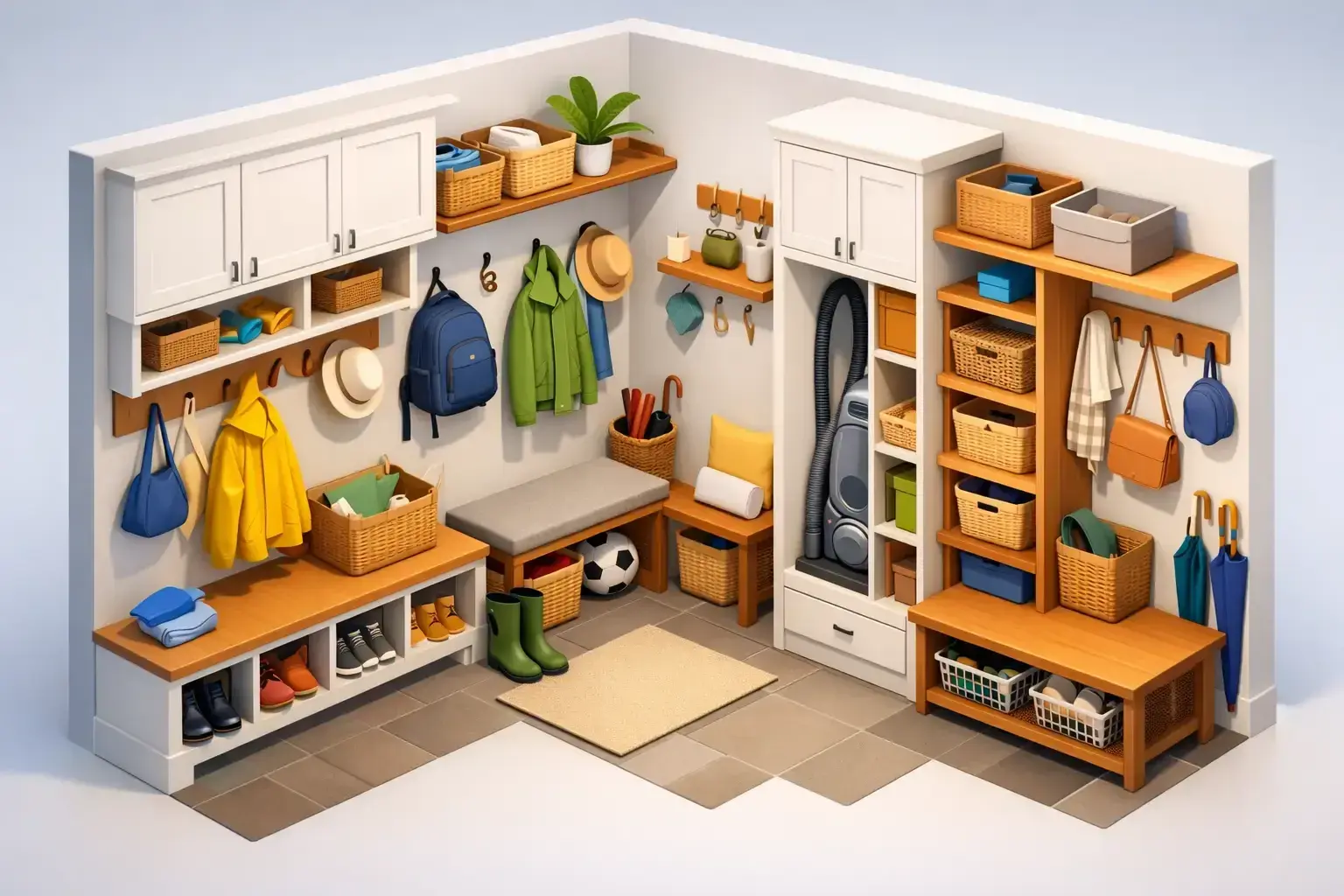 12 Mudroom Storage Ideas That Actually Work