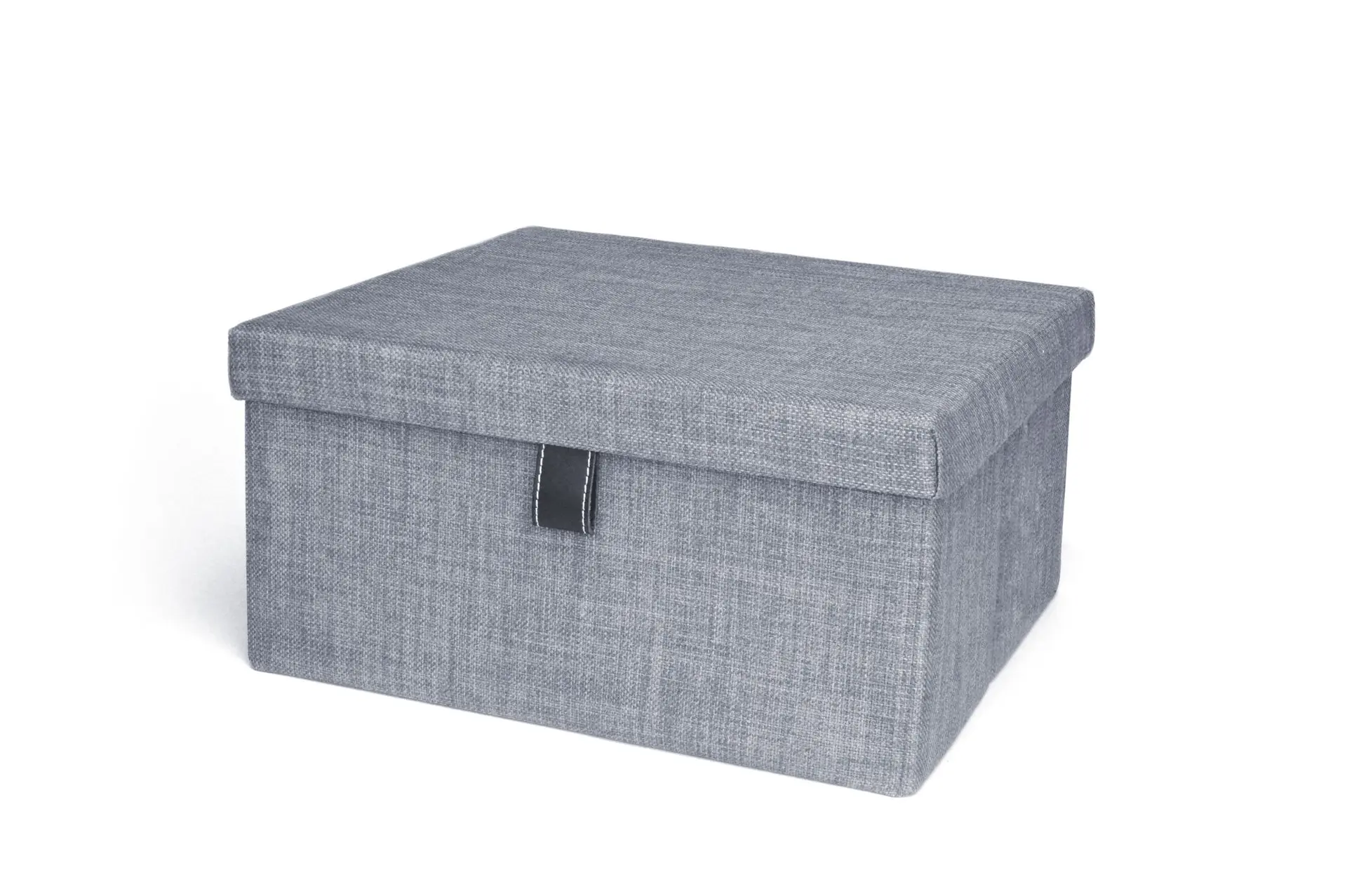 Slate gray fabric closet storage organizer box for modern home organization in Sunrise