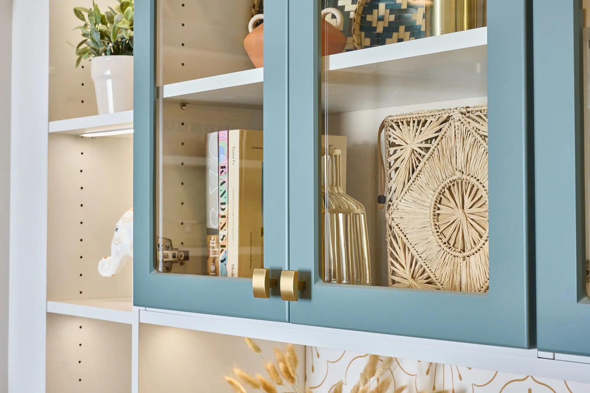 Clean minimalist walk-in closet organizer layout built in Pompano Beach